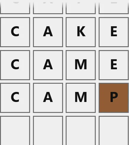 Poople board changing CAME to CAMP