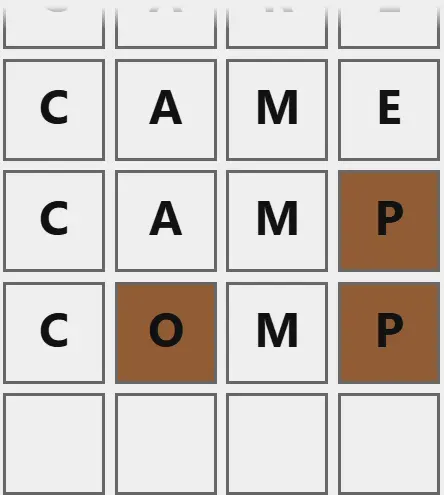 Poople board changing CAMP to COMP